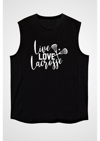 Lakros Siyah Unisex Kolsuz Tişört Kesik Kol T-Shirt fiyatları