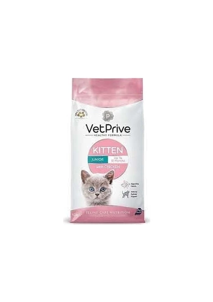 Vet Prive Kitten Tavuklu Yavru Kedi Maması 10 Kg