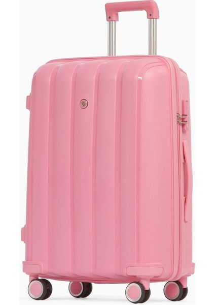 Policarbon Büyük Boy Valiz – Pembe - 241MC305S