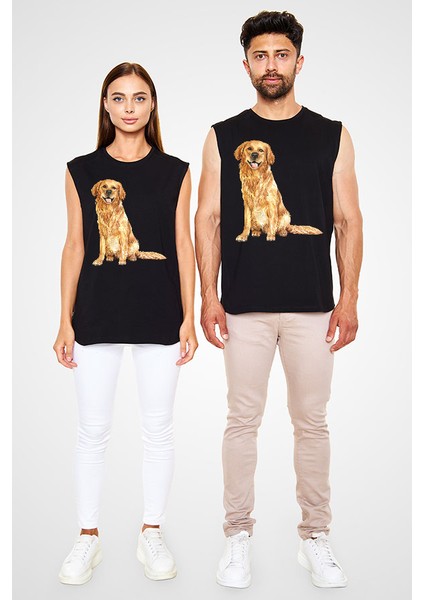 Golden Siyah Unisex Kolsuz Tişört Kesik Kol T-Shirt fiyatları