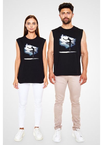 Bale Siyah Unisex Kolsuz Tişört Kesik Kol T-Shirt fiyatları