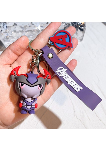 Avengers Bebek Anahtarlık Çizgi Film Bebeği Araba Anahtarlık Kolye Marvel Anahtarlık Küçük Emtia Marvel (Yurt Dışından)