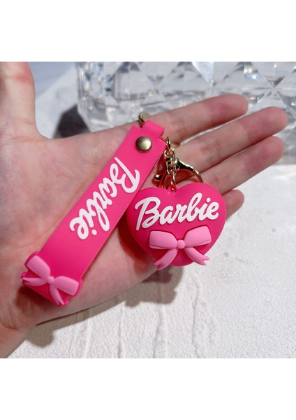 Papyon Barbie Prenses Periferik Bozuk Para Cüzdanı Anahtarlık Sevimli Çift Kolye Kolye Anahtarlık Bebek Yay Tarzı (Yurt Dışından)