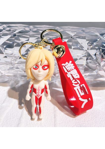 Titan Anahtarlık Komutanı Levi Doll Şekil Animasyon Çevre Birimi Ellen Mikasa Titan Teyze'ye Saldırı (Yurt Dışından)