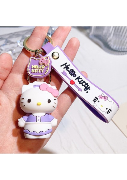 Sanrio Silikon Anahtarlık Bebek Anahtarlık Bebek Karikatür Araba Süsleme Bebek 78 (Yurt Dışından)