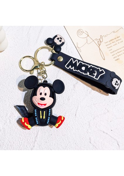 Mickey Çift Anime Anahtarlık Araba Karikatür Sevimli Anahtar Kolye Bebek Çantası Kolye Anahtarlık Mickey (Yurt Dışından)
