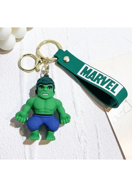 Karikatür Örümcek Adam Bebek Kolye Anahtarlık Demir Adam Bebek Basit Anahtarlık Sevimli Kolye Sırt Çantası Hulk (Yurt Dışından)