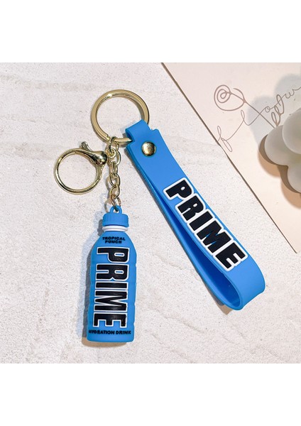 Pvc Yumuşak Plastik Içme Şişesi Enerji Şişesi Birinci Sınıf Içecek Şişesi Araba Anahtarlık Kolye Anahtarlık Prime-Mavi (Yurt Dışından)