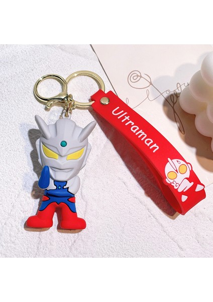 Karikatür Ultraman Anahtarlık Kadın Sevimli Bebek Okul Çantası Kolye Tiga Bebek Kolye Araba Anahtarlık 1 (Yurt Dışından)