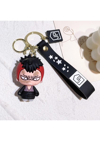 Sevimli Karikatür Pvc Yumuşak Tutkal Demon Slayer Anahtarlık Çevresel Anahtarlık Çift Kolye Araba Sırt Çantası Kolye 3 (Yurt Dışından)