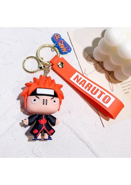 Naruto Silikon Anahtarlık Bebek Anahtarlık Bebek Karikatür Araba Süsleme Bebek 3 (Yurt Dışından)
