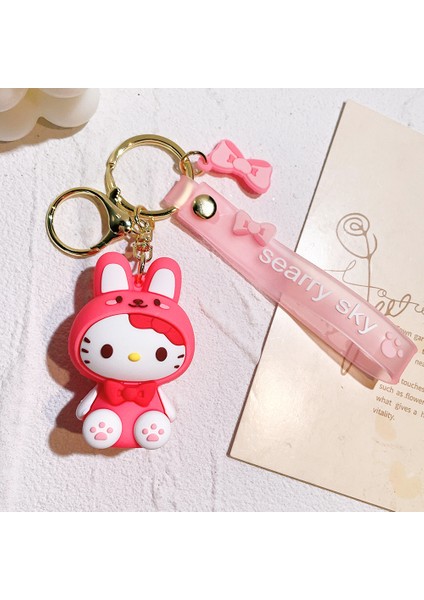 Sanrio Silikon Anahtarlık Bebek Anahtarlık Bebek Karikatür Araba Süs Bebeği 27 (Yurt Dışından)