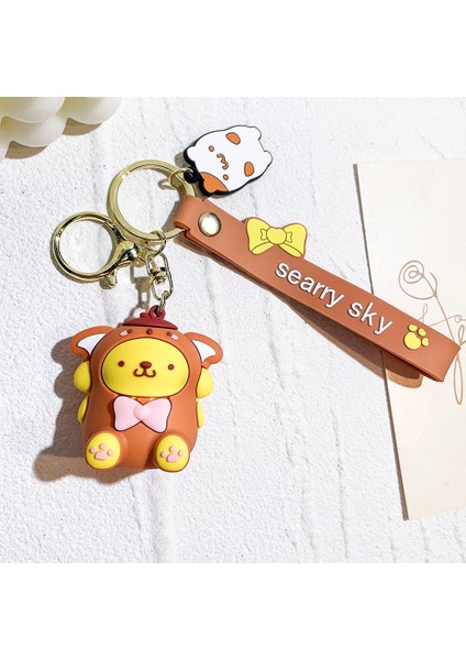 Sanrio Silikon Anahtarlık Bebek Anahtarlık Bebek Karikatür Araba Süs Bebeği 50 (Yurt Dışından)