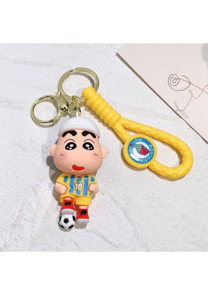 Sevimli Crayon Shin-Chan Animasyon Bebek Anahtarlık Zarif Çanta Charm Araba Anahtarlık Çift Doğum Günü Hediyesi Ollie-Xiaoxin (Yurt Dışından)