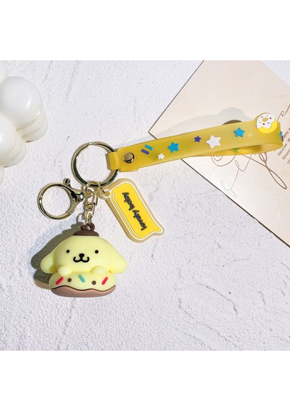 Çörek Seti Sanrio Anahtarlık Bebek Kolye Kurome Melody Anahtarlık Kolye Tatlı 4 (Yurt Dışından)