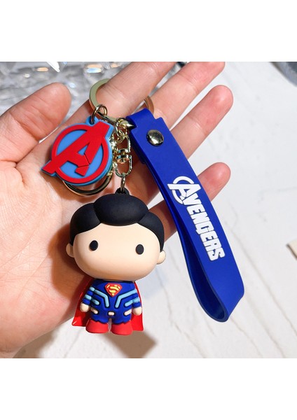 Avengers Bebek Anahtarlık Çizgi Film Bebeği Araba Anahtarlık Kolye Marvel Anahtarlık Küçük Emtia Kaptan Amerika (Yurt Dışından)