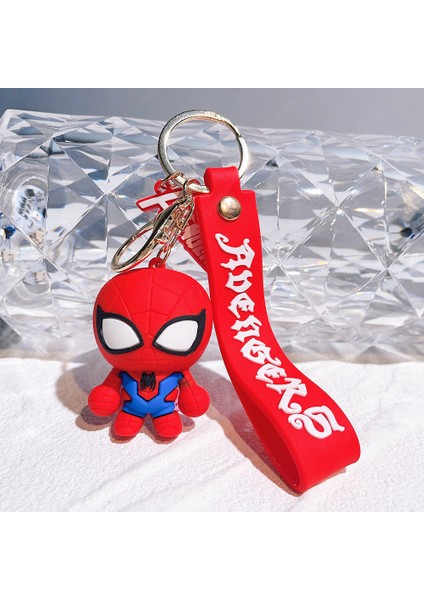 Avengers Bebek Anahtarlık Çizgi Film Bebeği Araba Anahtarlık Kolye Marvel Anahtarlık Küçük Emtia Örümcek Adam (Yurt Dışından)