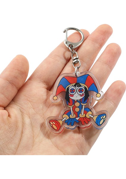 Inanılmaz Dijital Sirk Büyülü Dijital Sirk Anahtarlık Anahtarlık Çanta Kolye Akrilik-6 (Yurt Dışından)