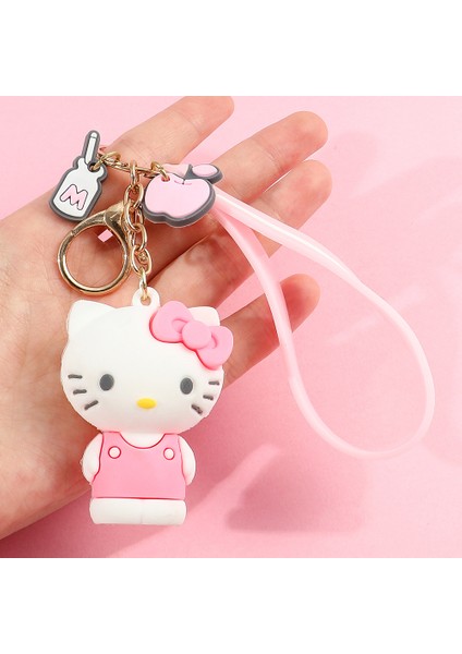 Sanrio Silikon Anahtarlık Bebek Anahtarlık Bebek Karikatür Araba Süs Bebeği 3 (Yurt Dışından)