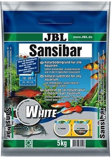 Jbl Sansıbar Beyaz 0,1-0,4 Mm 5 Kg Kum