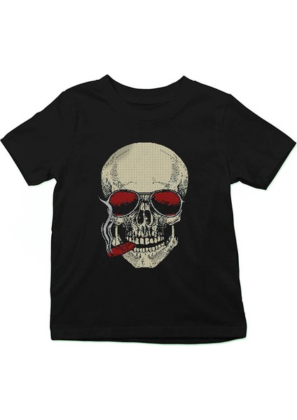 Karizma Kuru Kafa Siyah Unisex Çocuk Tişört T-Shirt