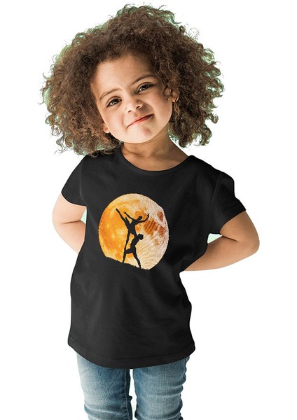 Bale Siyah Unisex Çocuk Tişört T-Shirt