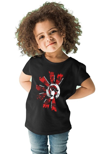 Aikido Siyah Unisex Çocuk Tişört T-Shirt fiyatları