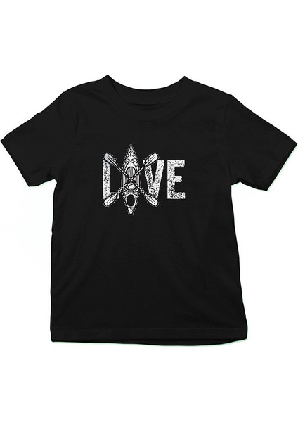 Kürek Siyah Unisex Çocuk Tişört T-Shirt fiyatları