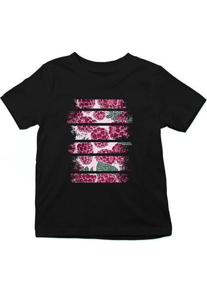 Ahududu Siyah Unisex Çocuk Tişört T-Shirt