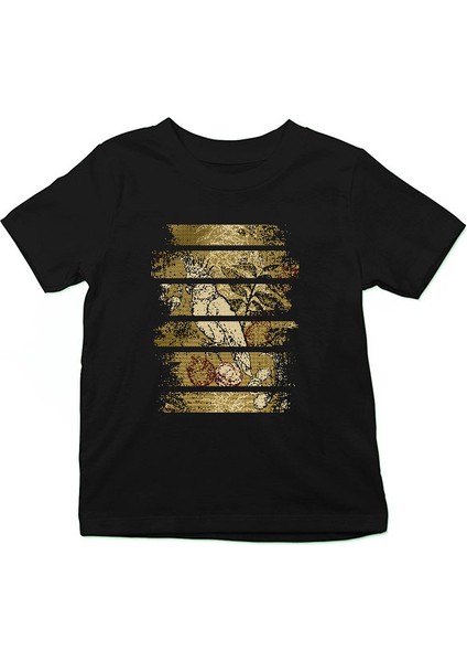 Sultan Papağanı Siyah Unisex Çocuk Tişört T-Shirt