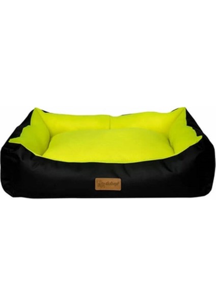 Dondurma Köpek Yatağı 78x60x22cm (Siyah/Sarı) Large