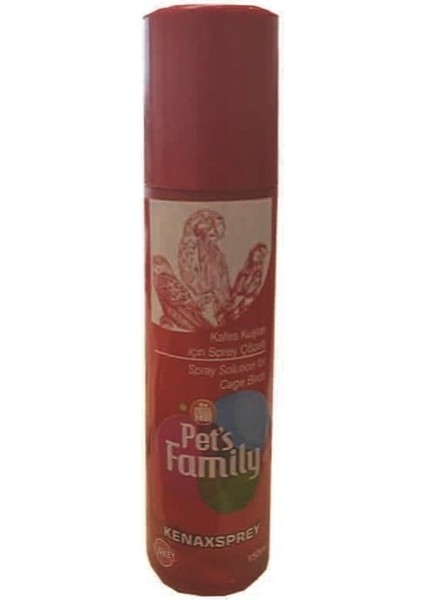 Pets Family Kafes Kuşları İçin Sprey 150 Ml