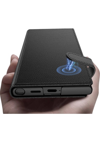 Galaxy S24 Ultra Zore Kıpta Standlı Kartlıklı Kapak modelleri
