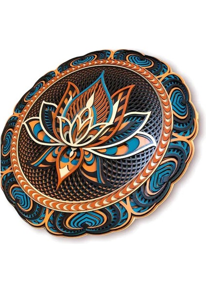 Mandala Tuval Lotus Mandala Tablo