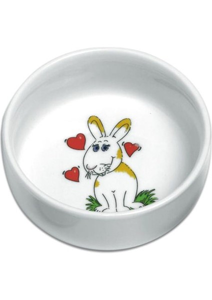 Seramik Tavşan Mama Kabı 300Ml