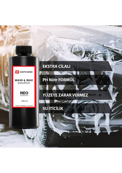 Ph Nötr Cilalı Yıkama Şampuanı-Wash & Wax 500ML.