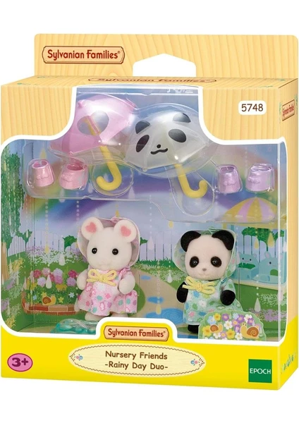 Sylvanian Families Anaokulu Arkadaşları Yağmurlu Gün Ikilisi