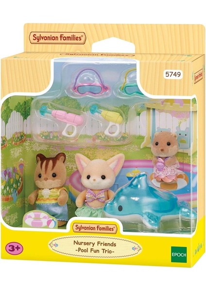 Sylvanian Families Anaokulu Arkadaşları Havuz Eğlencesi Üçlüsü