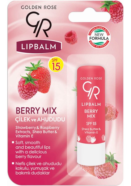 Golden Rose Lip Balm No: 09 Berry Mix - Dudak Nemlendiricisi - 8691190515461