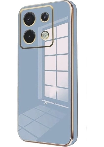 Xiaomi Redmi Note 13 Pro 5g Kılıf Bark Parlak Silikon Renkli Kamera Korumalı Mavi