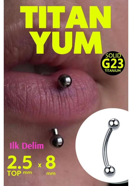 Titanyum Banana Piercing Kıkırdak Kulak Tragus Snug Daith Rook Surface Forward Helix Flat Nipple Conch Kaş