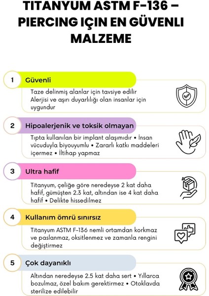 Titanyum Banana Piercing Kıkırdak Kulak Tragus Snug Daith Rook Surface Forward Helix Flat Nipple Conch Kaş