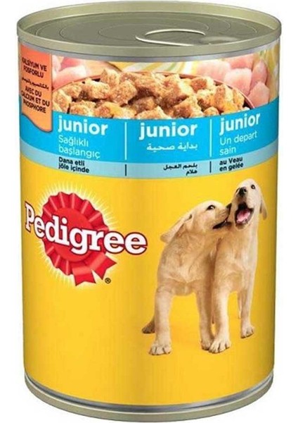 Junior Tavuk Etli Yavru Konserve Köpek Maması 400 Gr