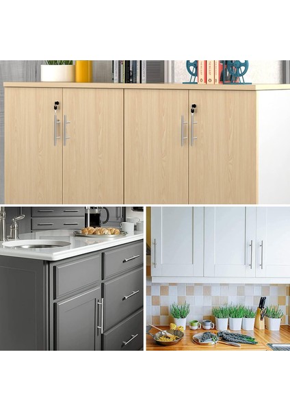 Mobilya Mutfak Çekmece Dolap Kapak Kulpu Kulbu 192 mm Inox Metal Kulp