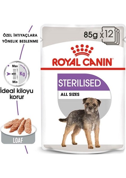 Sterilised Pouch Konserve Köpek Maması 85 Gr