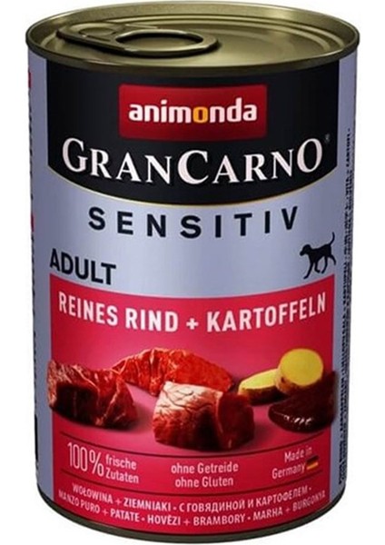 Sensitive Sığır Etli Patatesli Köpek Konservesi 400 Gr