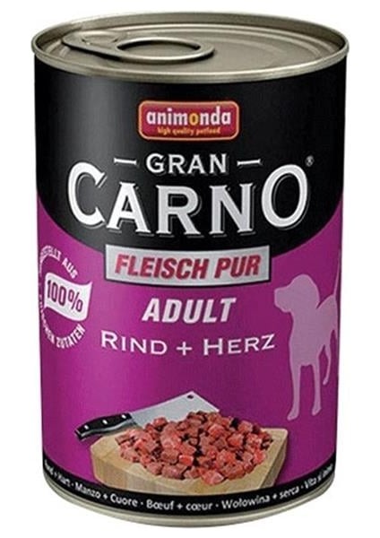 Gran Carno Sığır Etli Ve Yürekli Konserve Köpek Maması 400 gr