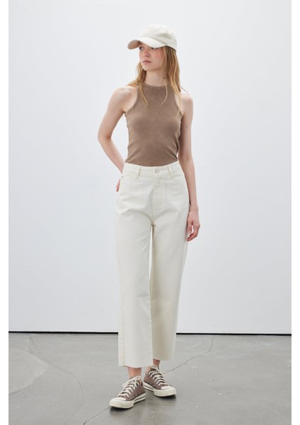 1965 Straıght Denim Pantolon Ekru fırsatları