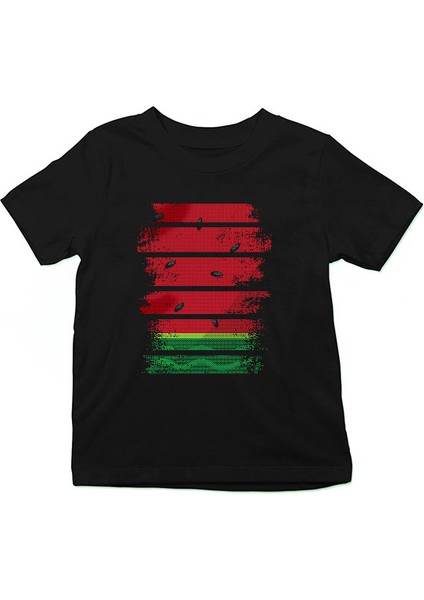 Karpuz Siyah Unisex Çocuk Tişört T-Shirt
