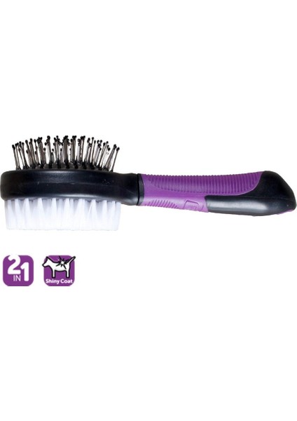 Karlıe 2 Taraflı Fırça 21X6X6 Cm Mor-Siyah